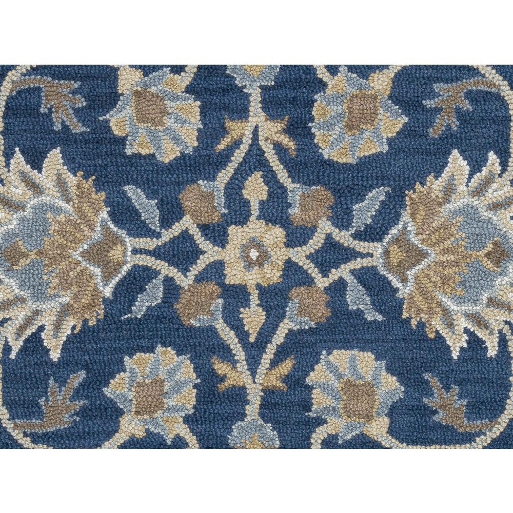 Hand Tufted Loop Pile Wool Rug, 2'6" x 8'. Picture 4