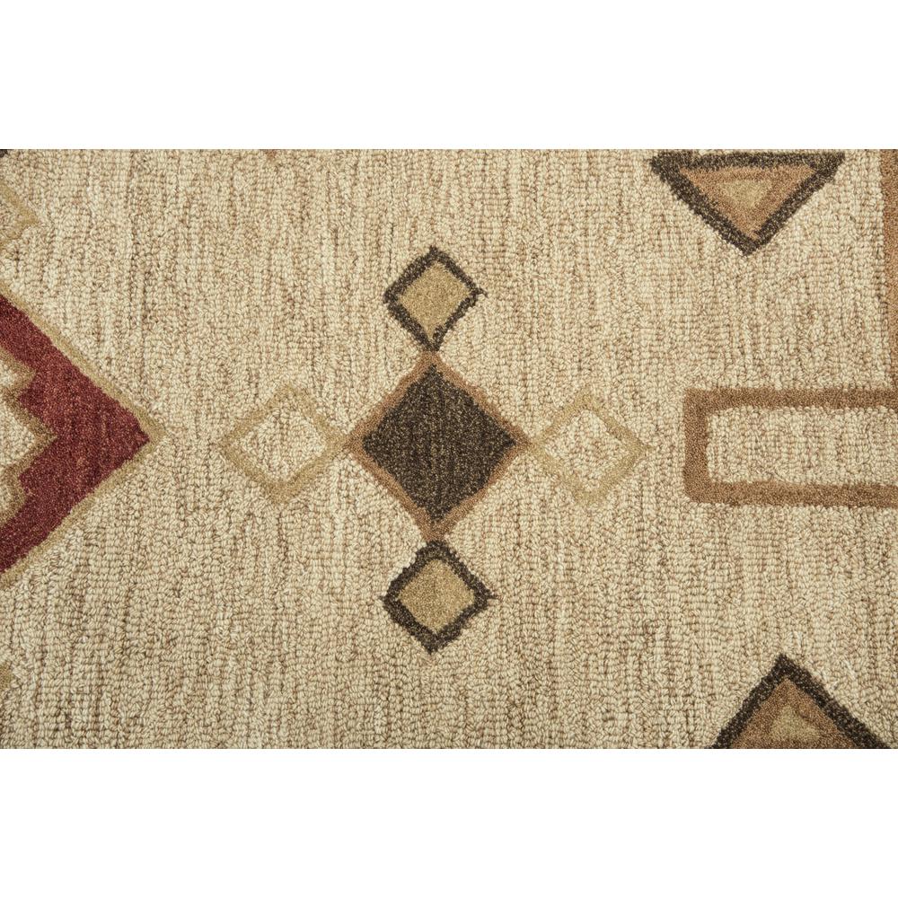 Hand Tufted Loop Pile Wool Rug, 10' x 13'. Picture 4