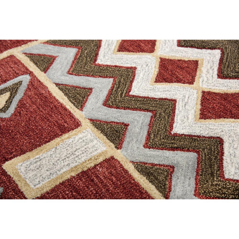 Hand Tufted Loop Pile Wool Rug, 10' x 13'. Picture 5