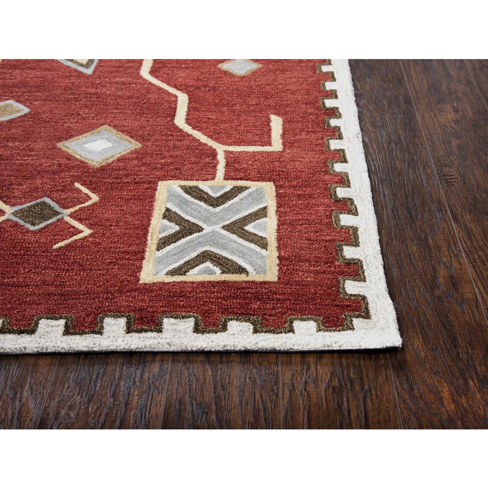 Hand Tufted Loop Pile Wool Rug, 10' x 13'. Picture 3