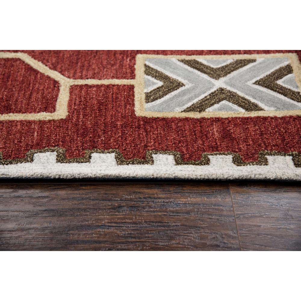 Hand Tufted Loop Pile Wool Rug, 10' x 13'. Picture 6