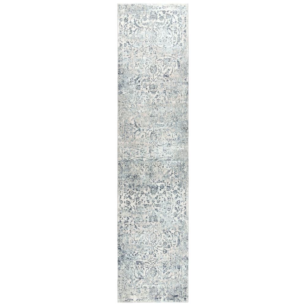 Power Loomed Cut Pile Polyester Rug, 2'7" x 9'6". Picture 1