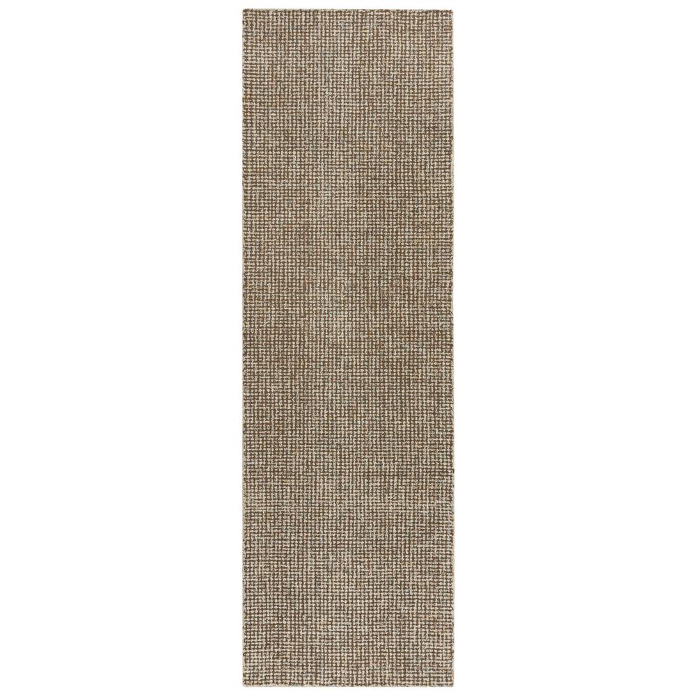 Hand Tufted Loop Pile Wool Rug, 2'6" x 10'. Picture 1
