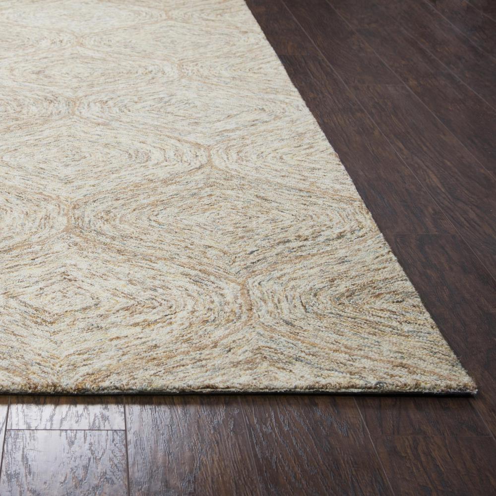 Hand Tufted Loop Pile Wool Rug, 2'6" x 8'. Picture 2
