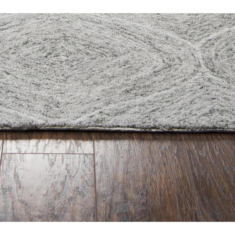 Hand Tufted Loop Pile Wool Rug, 2'6" x 8'. Picture 4