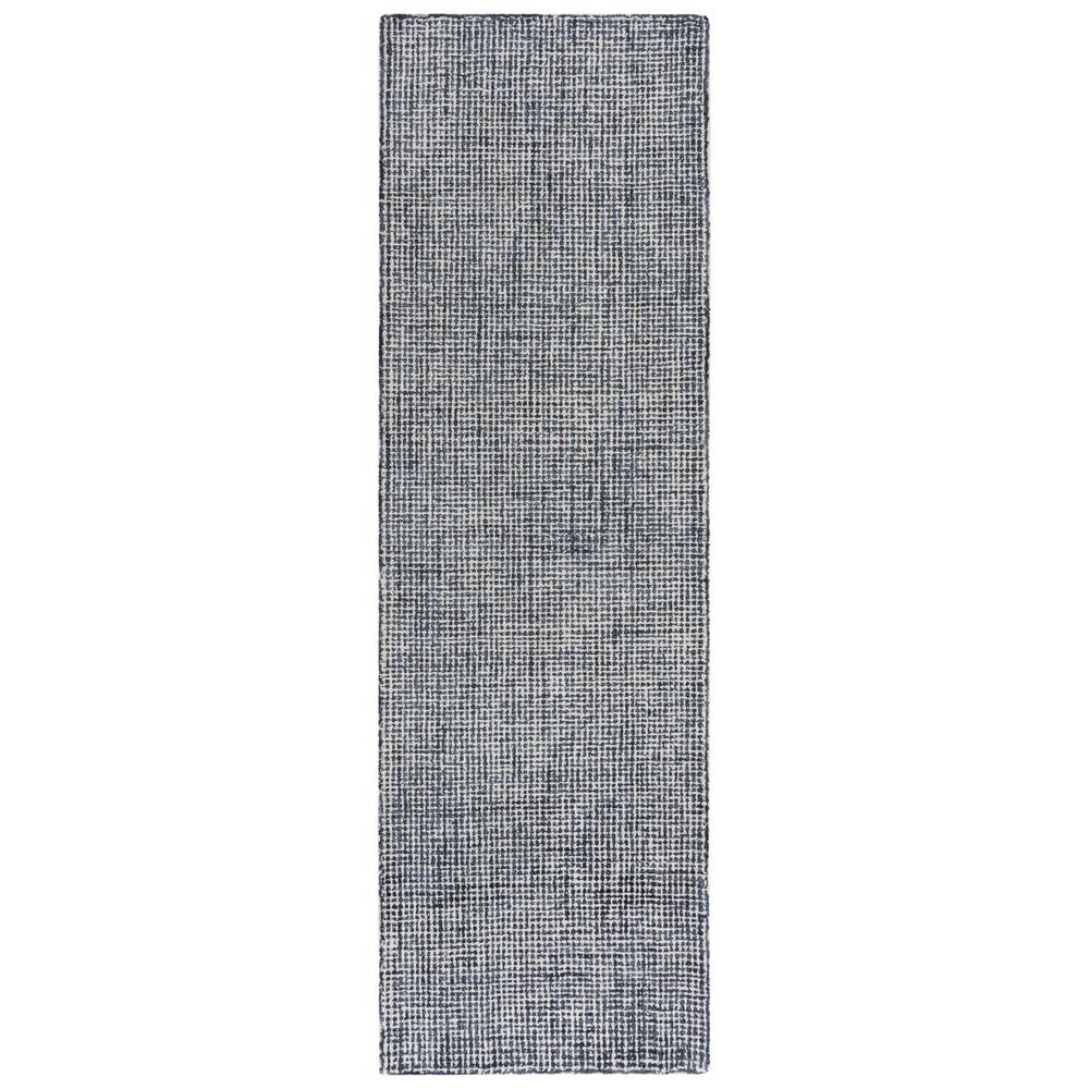 Hand Tufted Loop Pile Wool Rug, 2'6" x 8'. Picture 1