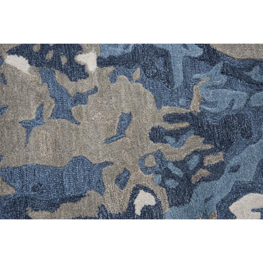 Hand Tufted Cut & Loop Pile Wool/ Viscose Rug, 10' x 13'. Picture 4
