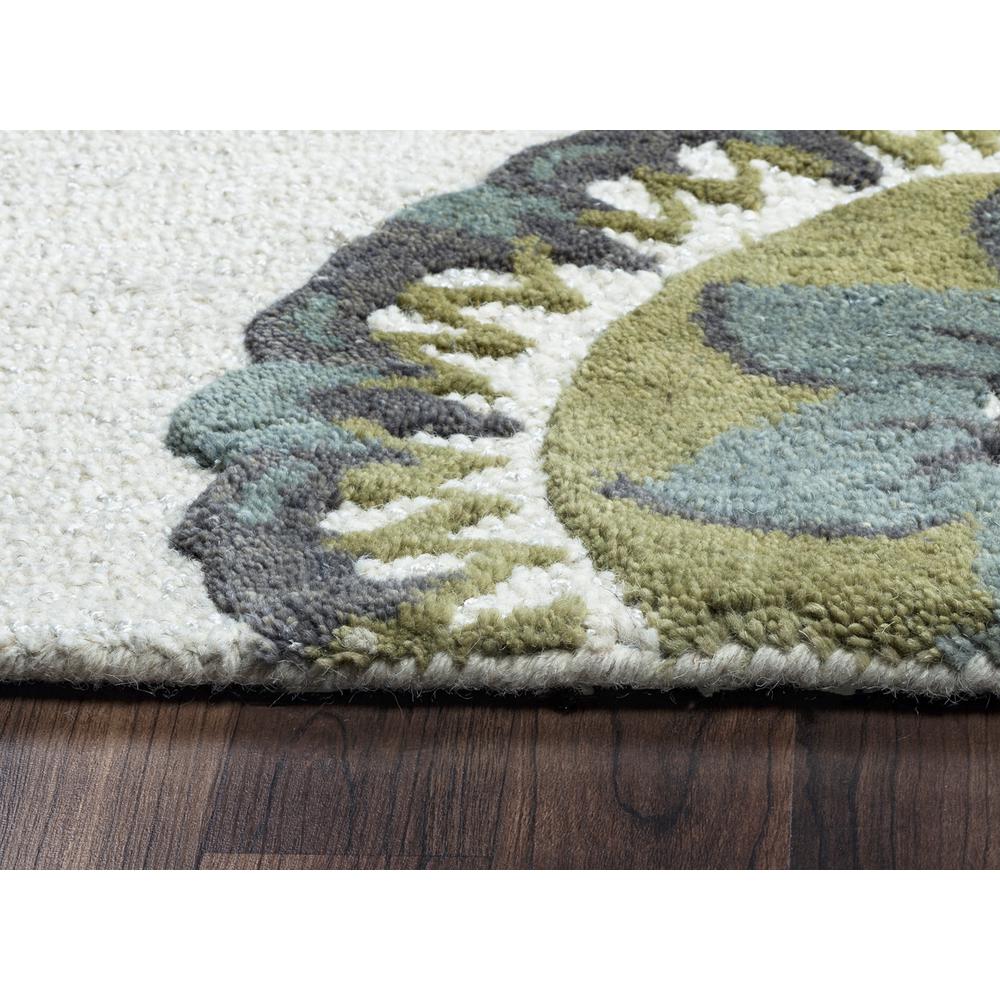 10' Round Hand-Tufted Round Rug. Picture 3