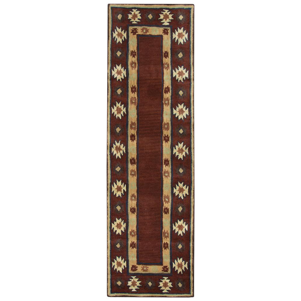 Hand Tufted Cut Pile Wool Rug, 2'6" x 10'. Picture 1
