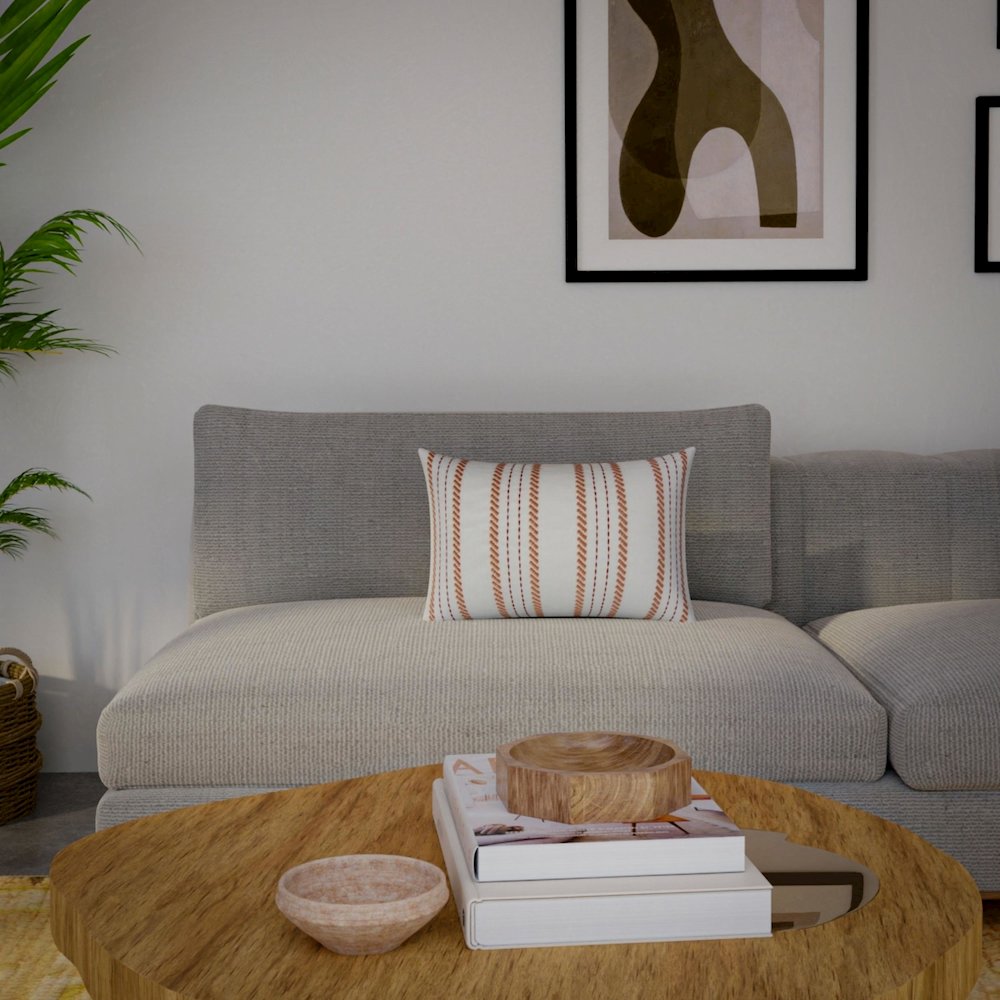 Transitional  14" x 20" Pillow Cover. Picture 2