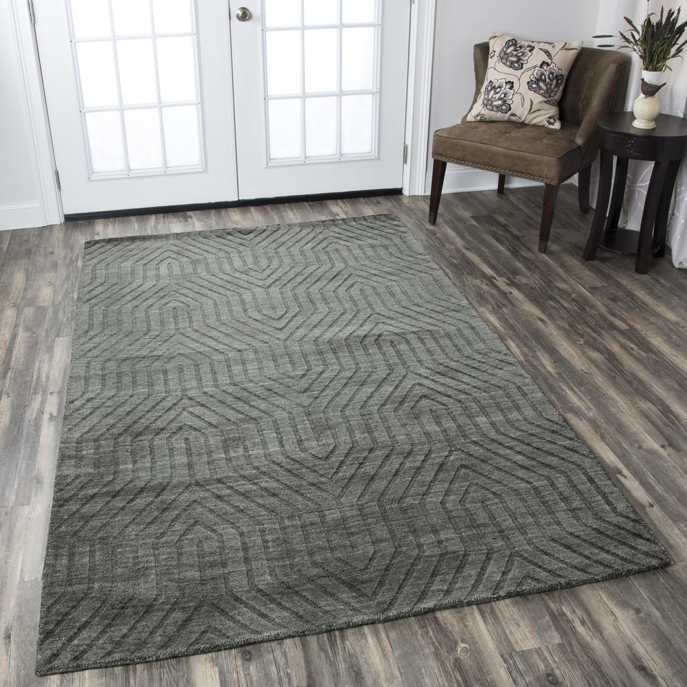 9' x 12' Hand-Tufted Rectangle Rug. Picture 5