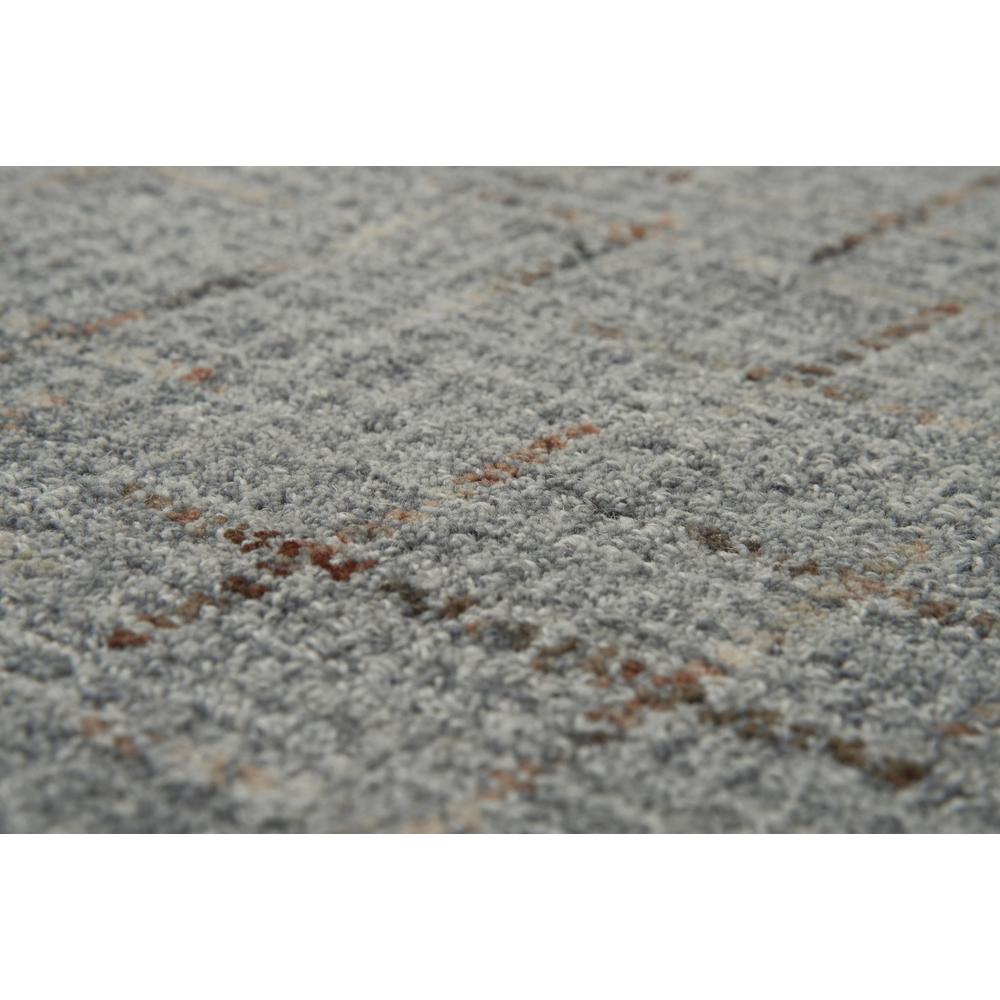 Hand Tufted Loop Pile Wool Rug, 5' x 7'6". Picture 4