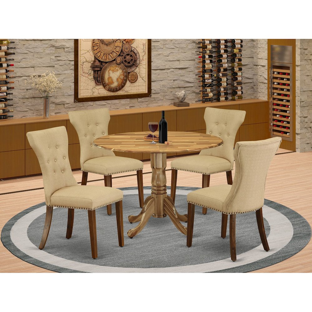 Dining Room Set Natural, DLGA5-ANA-03. Picture 1