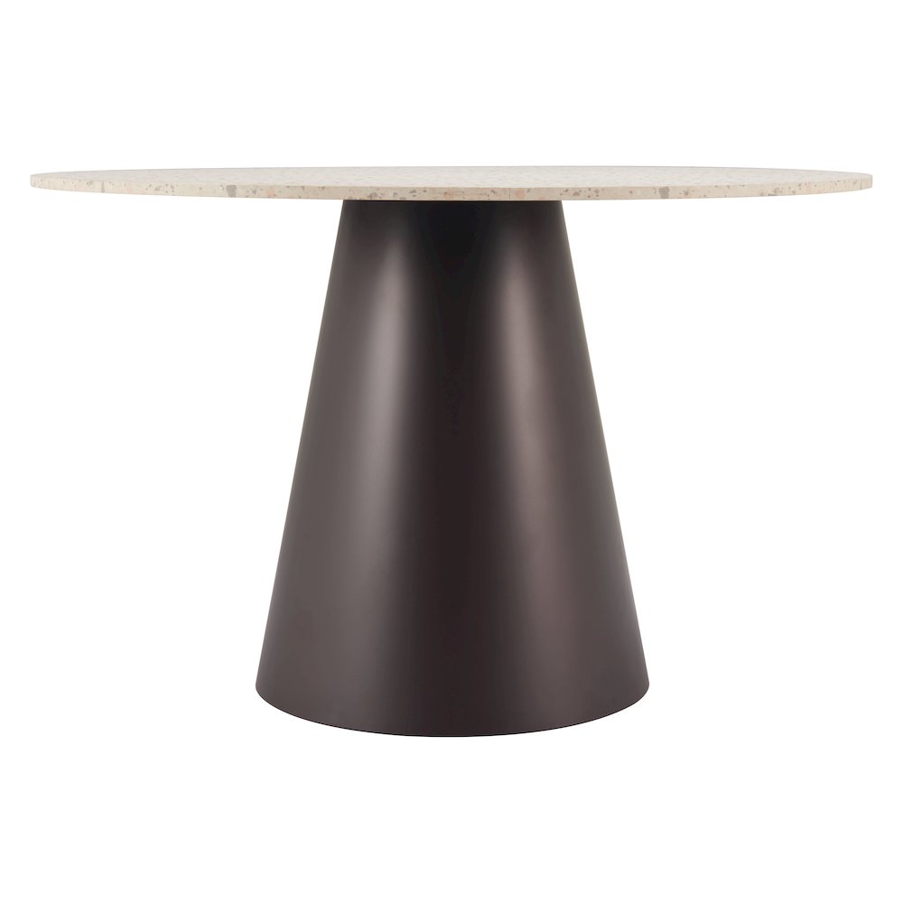 Jorf Dining Table Beige & Bronze. Picture 3
