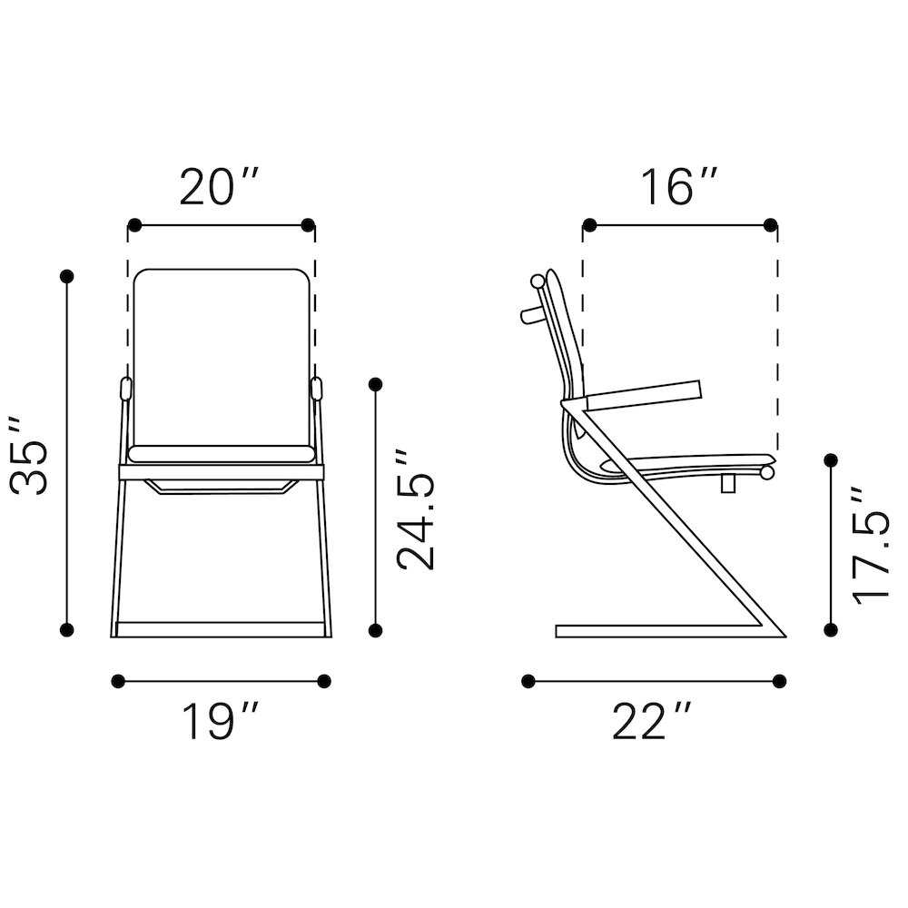 Lider Plus Conference Chair (Set of 2) Black. Picture 9