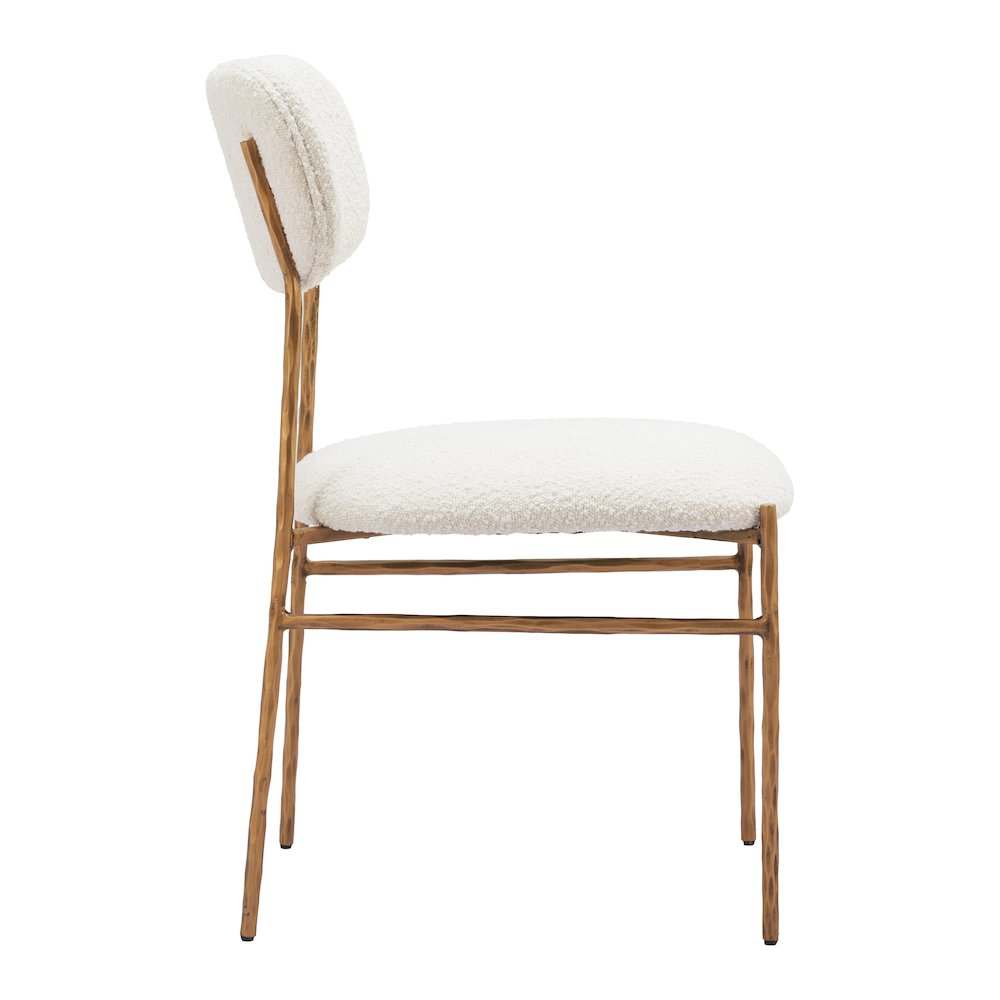 Sydhavnen Dining Chair Cream & Gold. Picture 2
