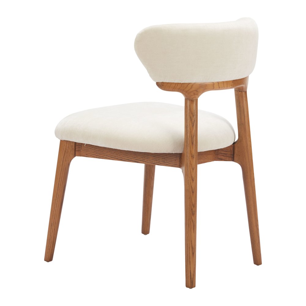 Cedar Dining Chair (Set of 2) White & Walnut. Picture 5