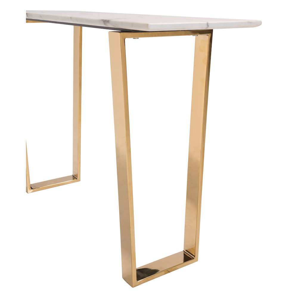 Atlas Console Table White & Gold. Picture 4