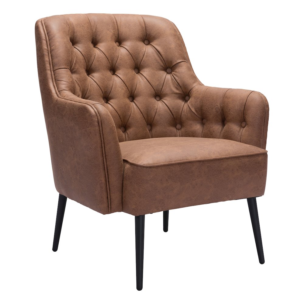 Tasmania Accent Chair Vintage Brown. Picture 1