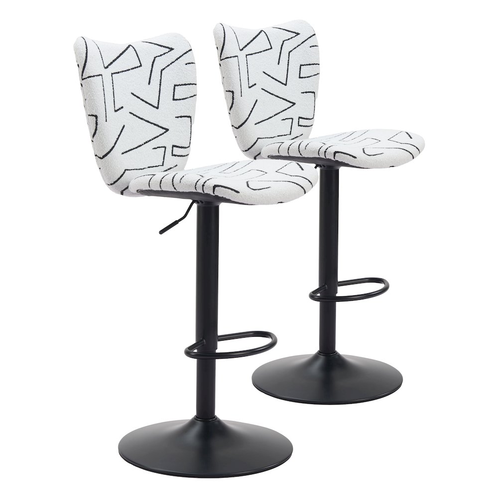 Elevate Barstool (Set of 2) White. Picture 6