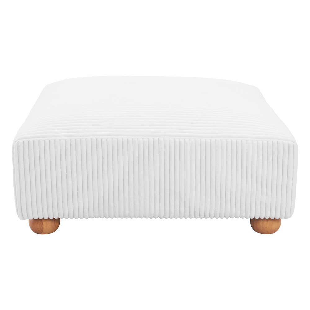 Tayte Ottoman White. Picture 3