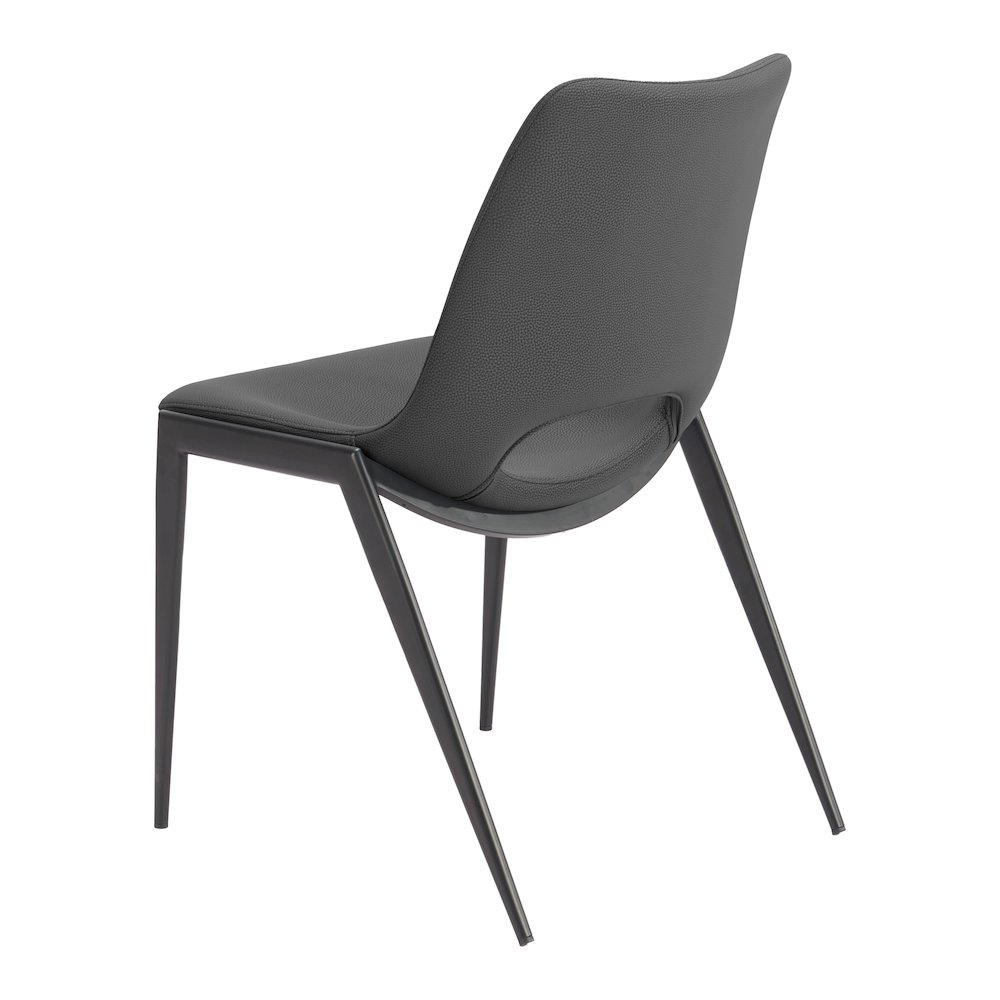 Desi Armless Dining Chair (Set of 2) Black. Picture 6