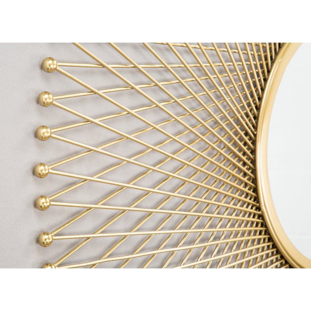 Glow Round Mirror Gold. Picture 3