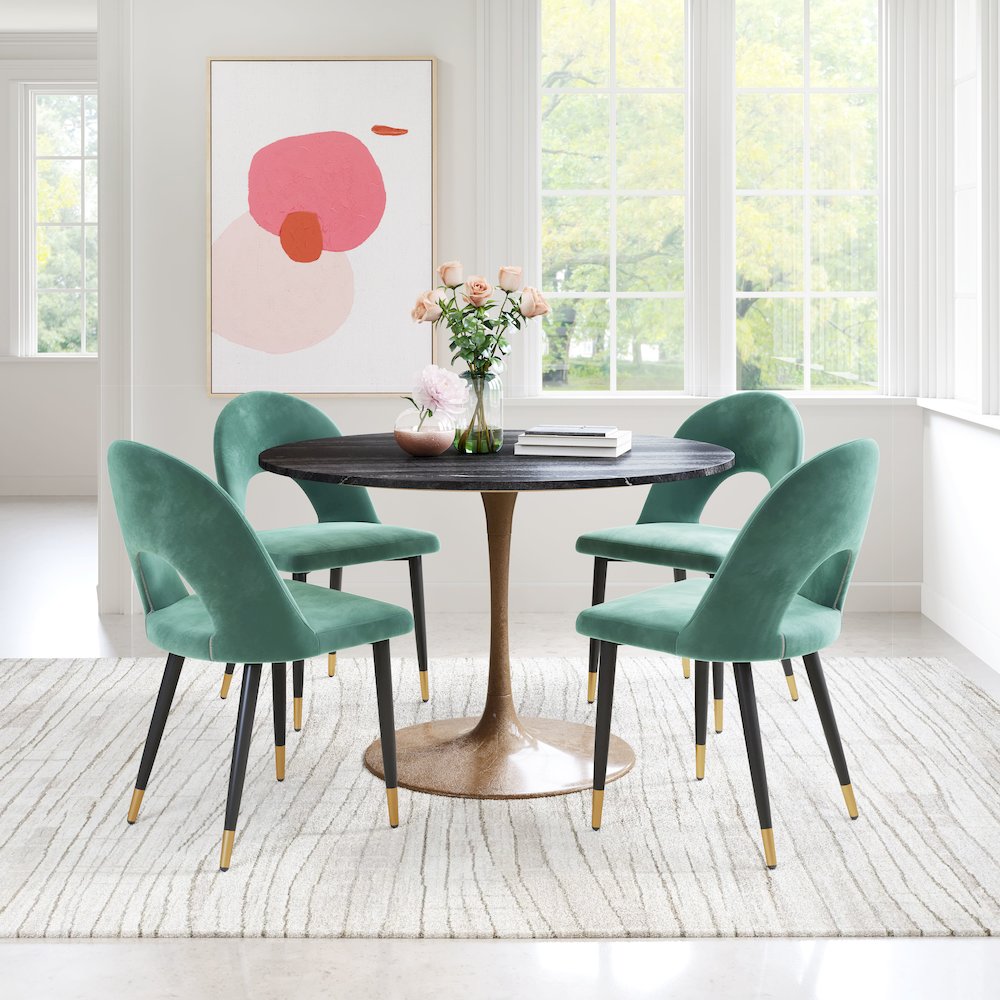 Menlo Dining Chair (Set of 2) Green. Picture 9