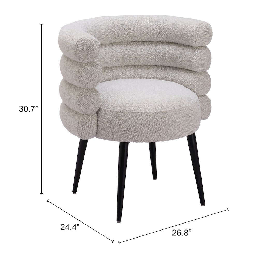 Grena Dining Chair Misty Gray. Picture 7