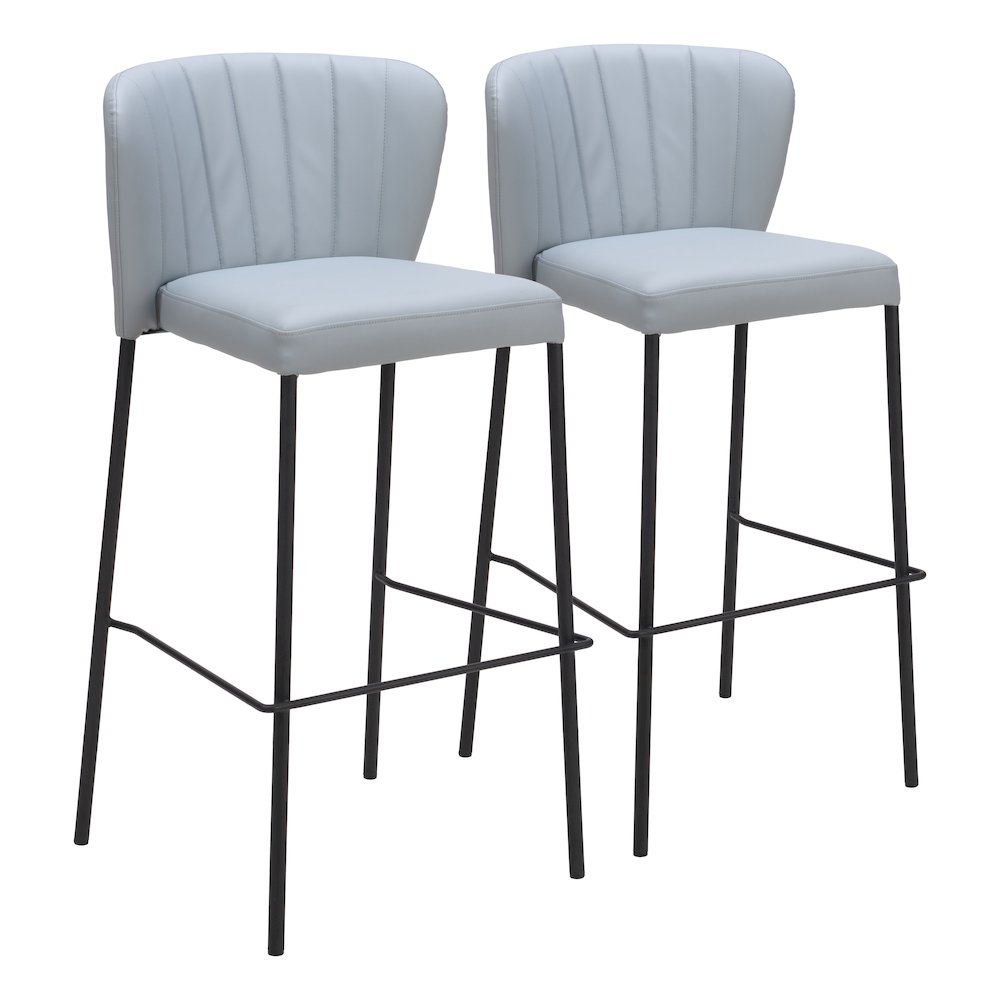 Linz Barstool (Set of 2) Gray. Picture 6