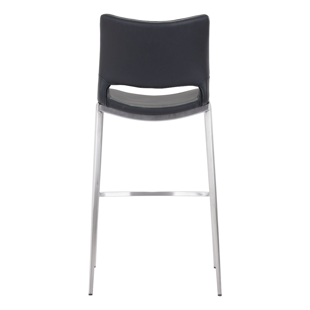 Ace Barstool (Set of 2) Black & Silver. Picture 4