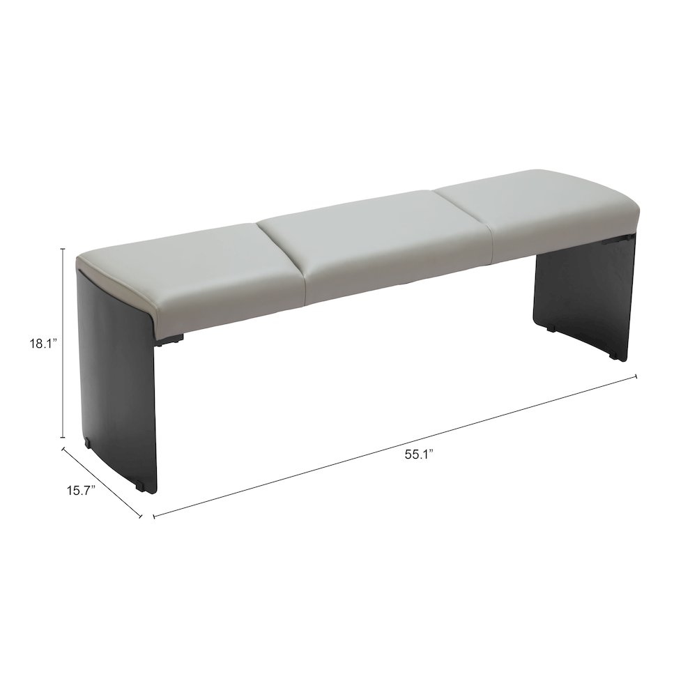 Mur Bench Gray. Picture 7
