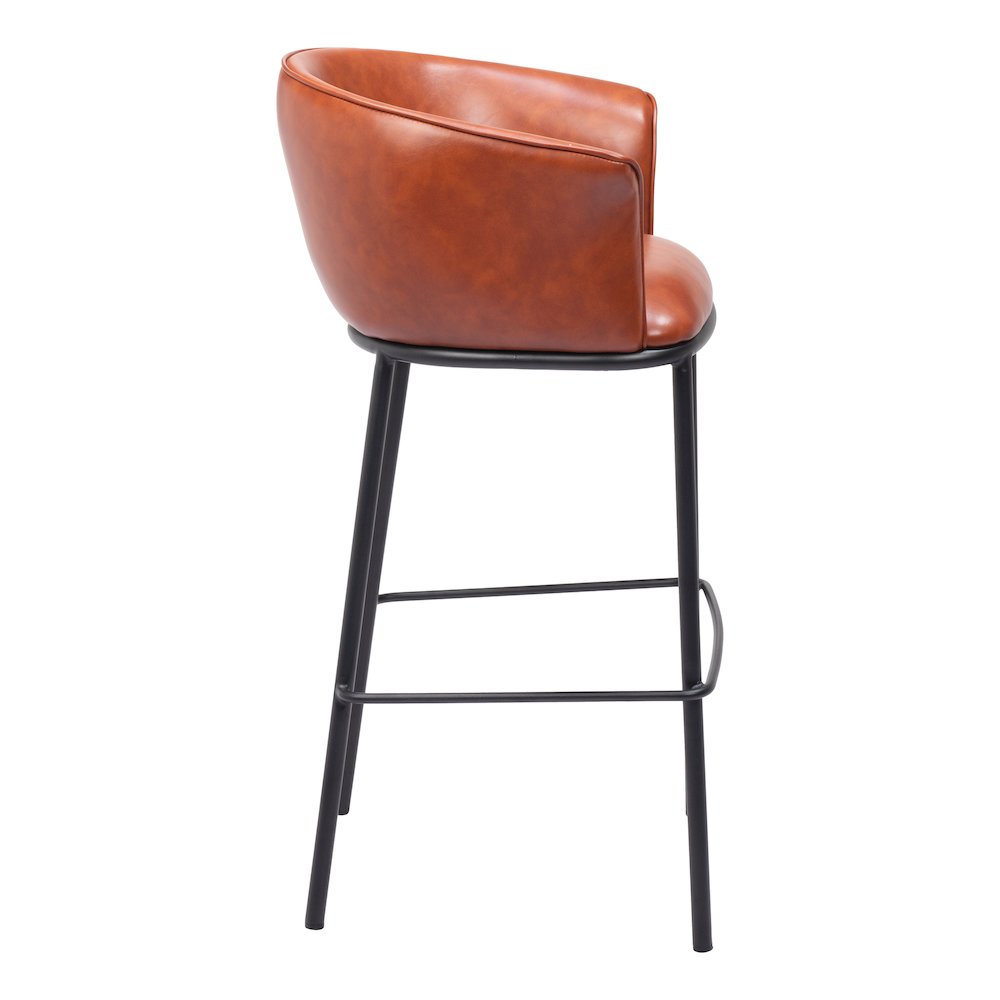 Garston Barstool Brown. Picture 2