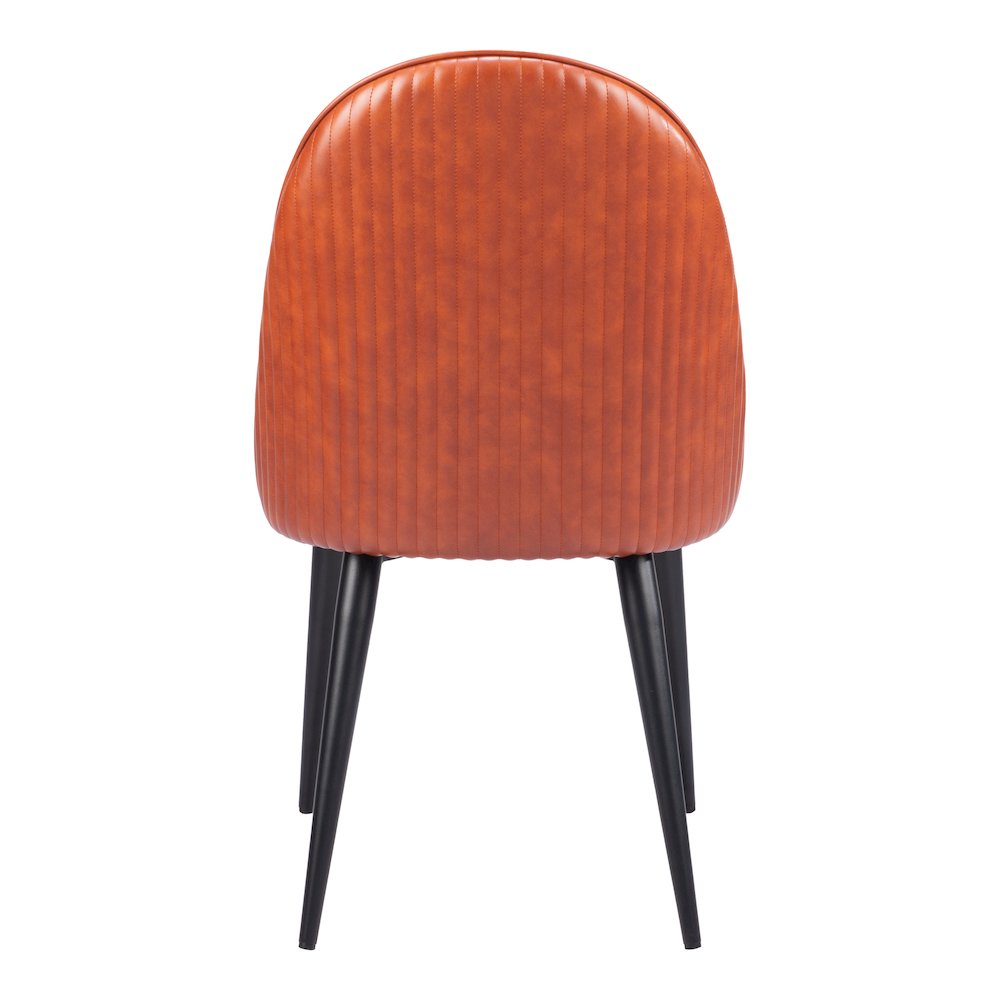 Silloth Armless Dining Chair (Set of 2) Brown. Picture 4