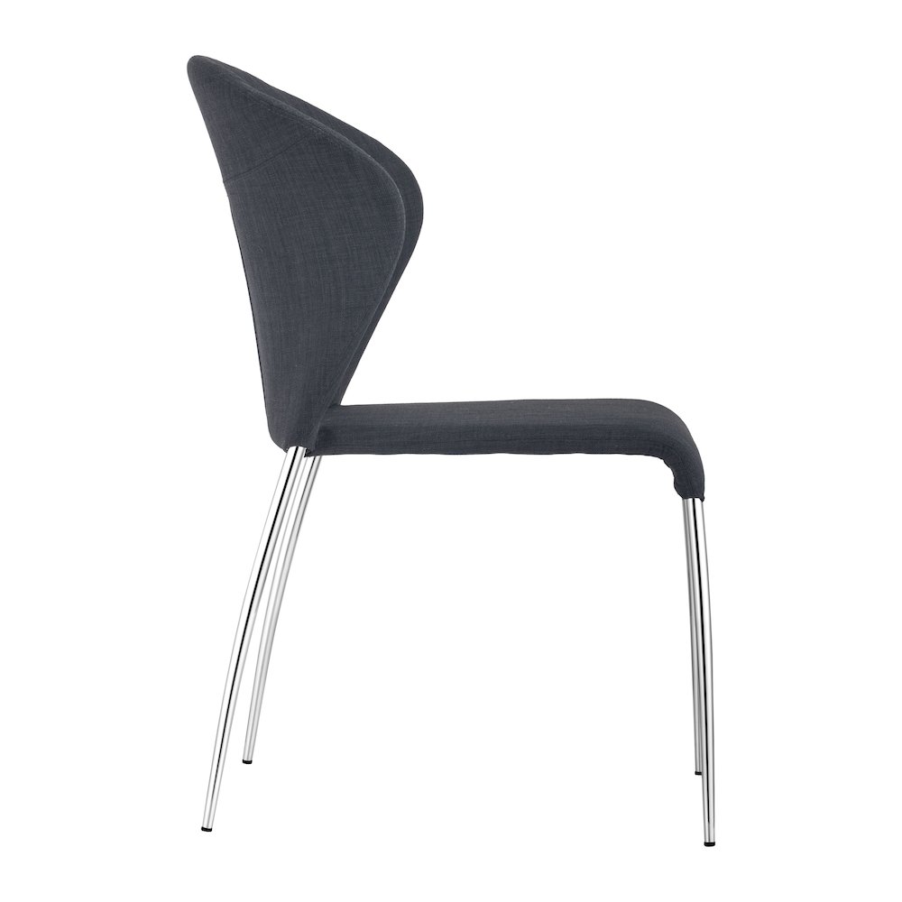 Oulu Dining Chair (Set of 4) Graphite. Picture 2