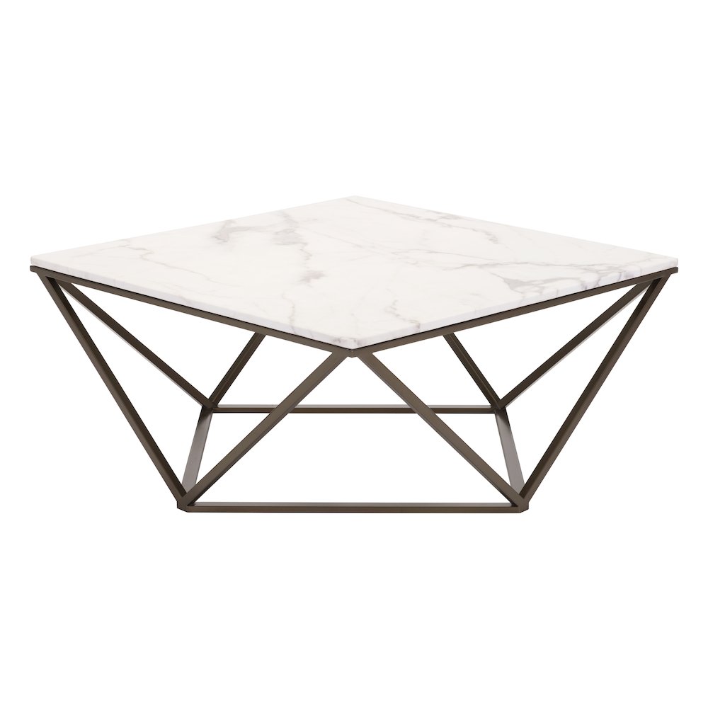 Tintern Coffee Table White & Antique Bronze. Picture 1