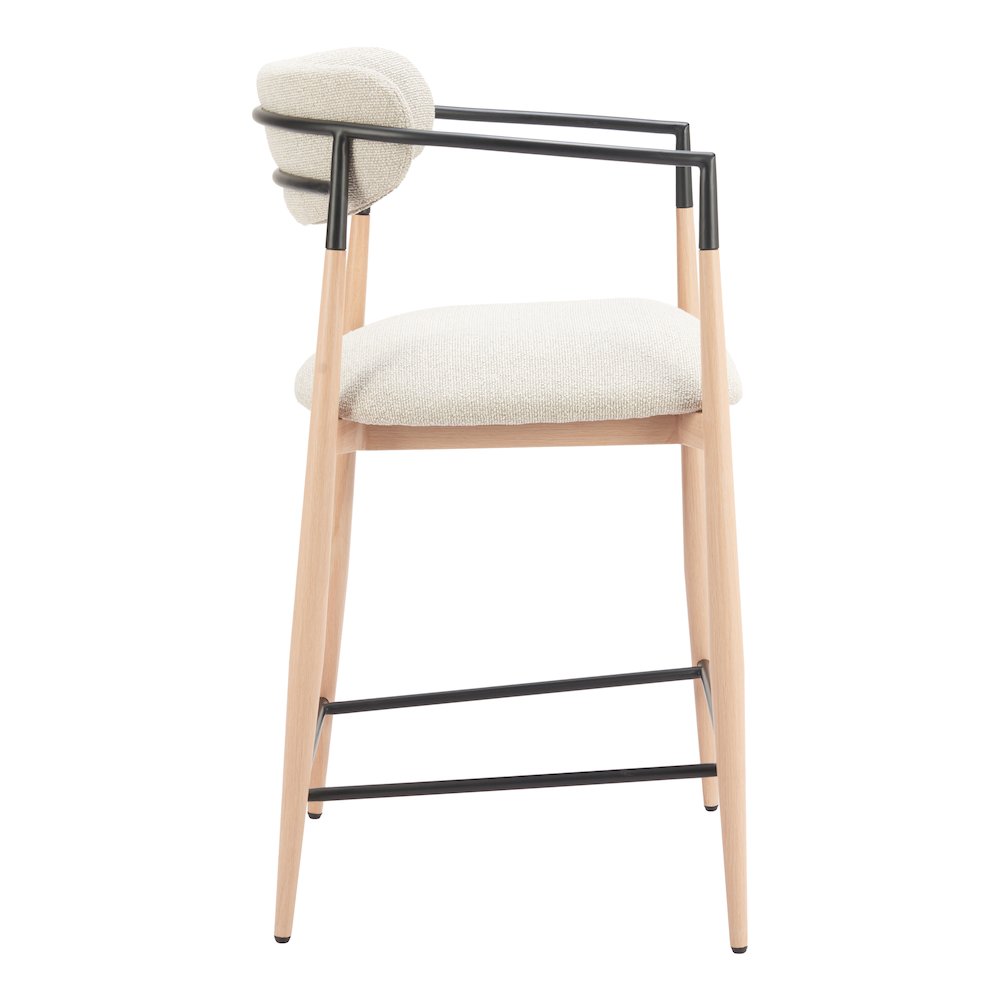 Equinox Counter Stool Oyster Gray & Natural. Picture 2
