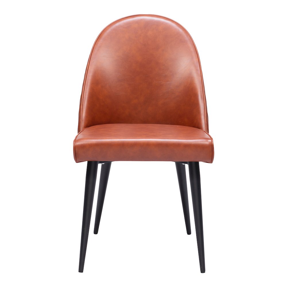 Silloth Armless Dining Chair (Set of 2) Brown. Picture 3