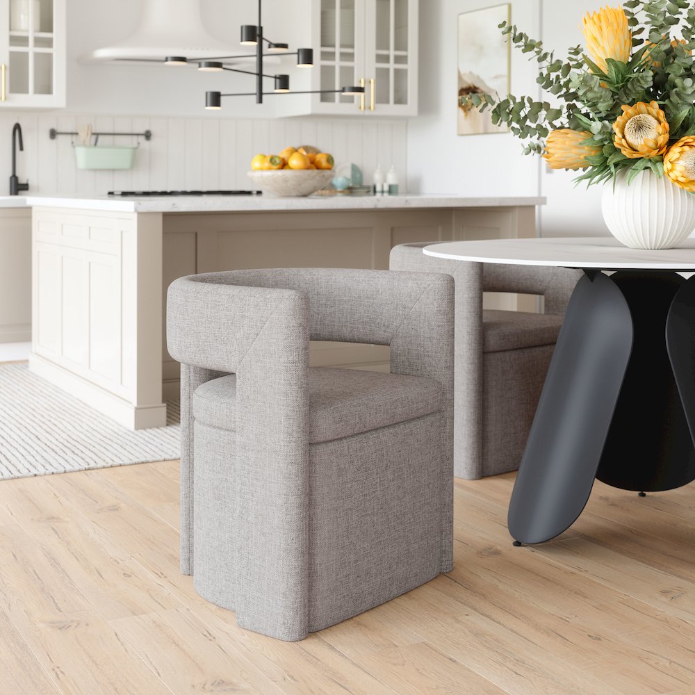 Papua Dining Chair Gray. Picture 8