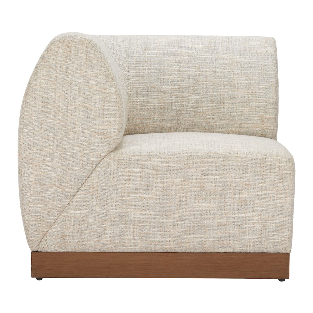 Christy Corner Chair Beige. Picture 3