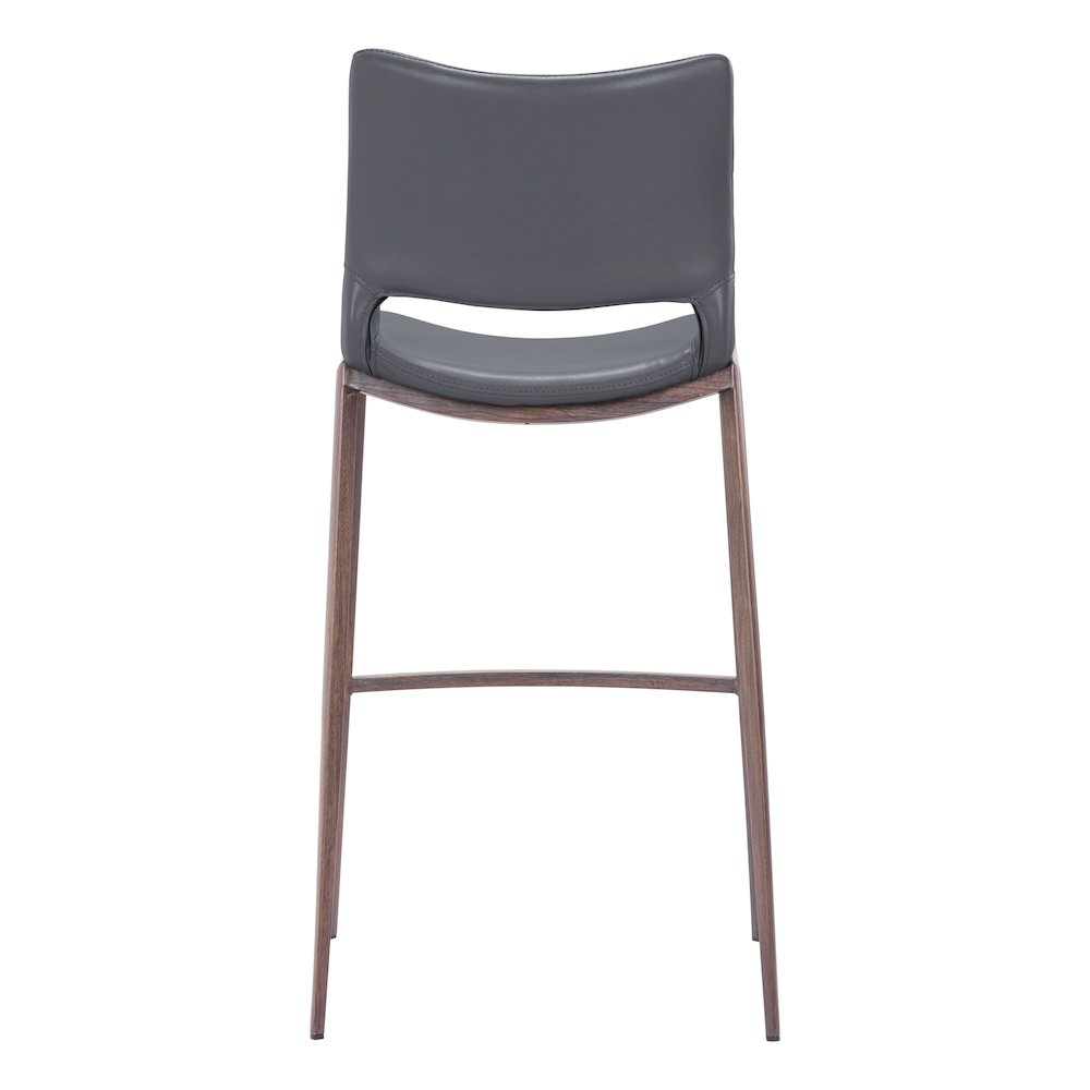 Ace Barstool (Set of 2) Dark Gray & Walnut. Picture 4