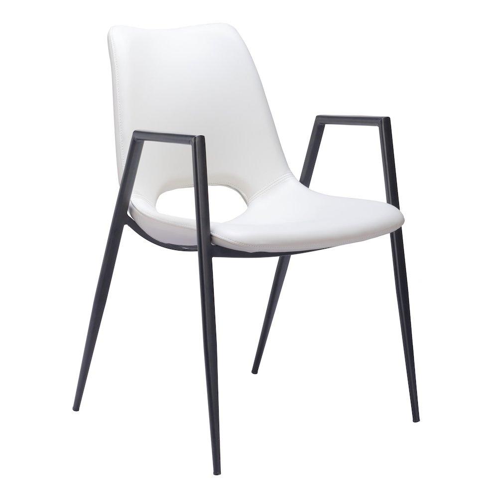 Desi Dining Chair (Set of 2) White. Picture 1