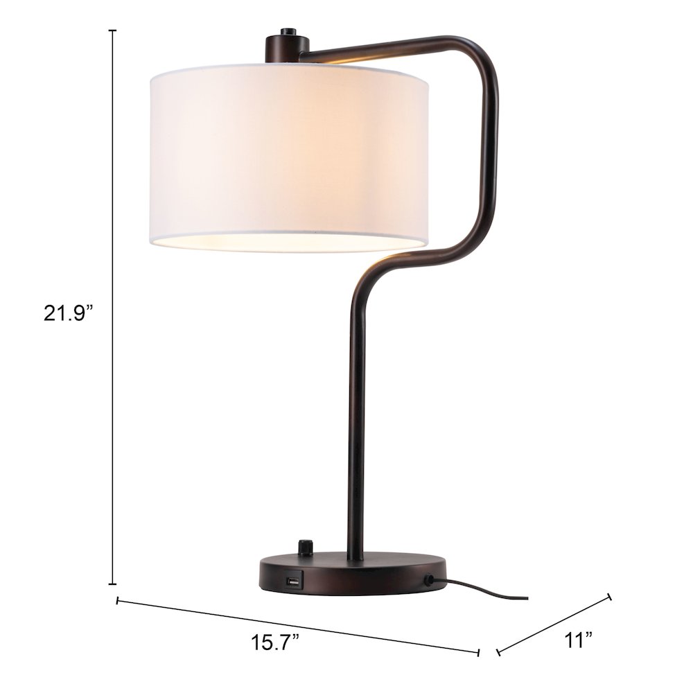 Middlemist Table Lamp White. Picture 7
