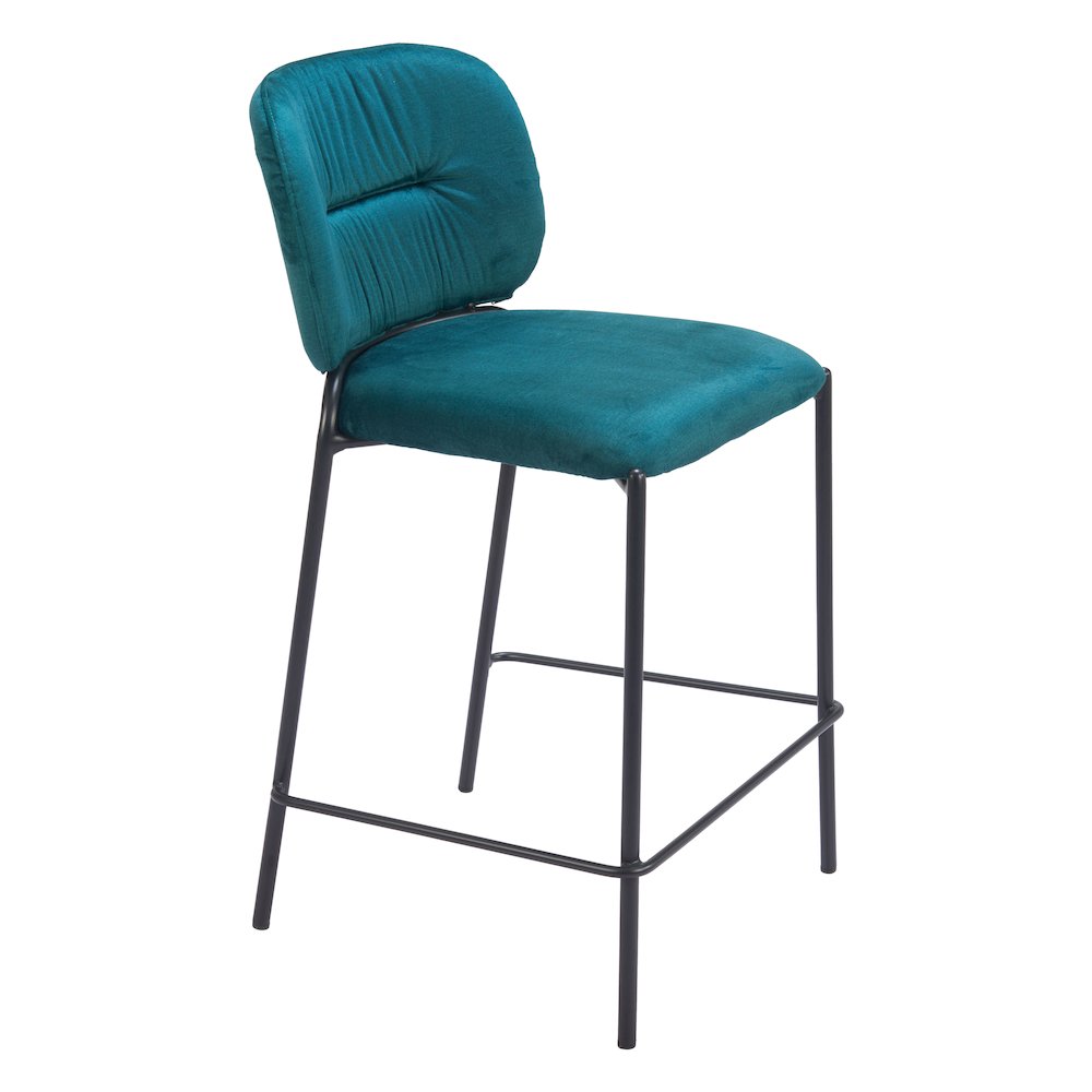 Plat Counter Stool (Set of 2) Green. Picture 8