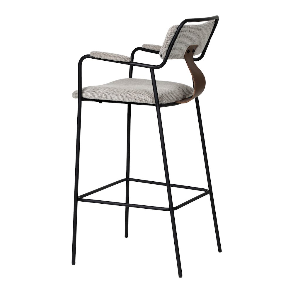 Couva Barstool (Set of 2) Gray Tweed. Picture 5