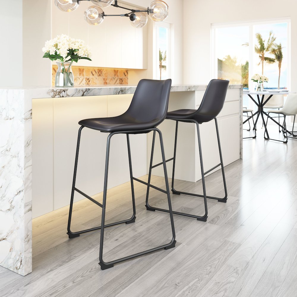 Smart Barstool (Set of 2) Black. Picture 8