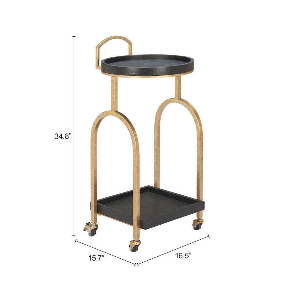 Zukei Bar Cart Black. Picture 7