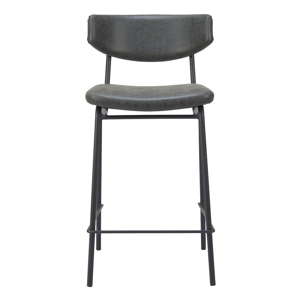 Charon Counter Stool (Set of 2) Vintage Black. Picture 3