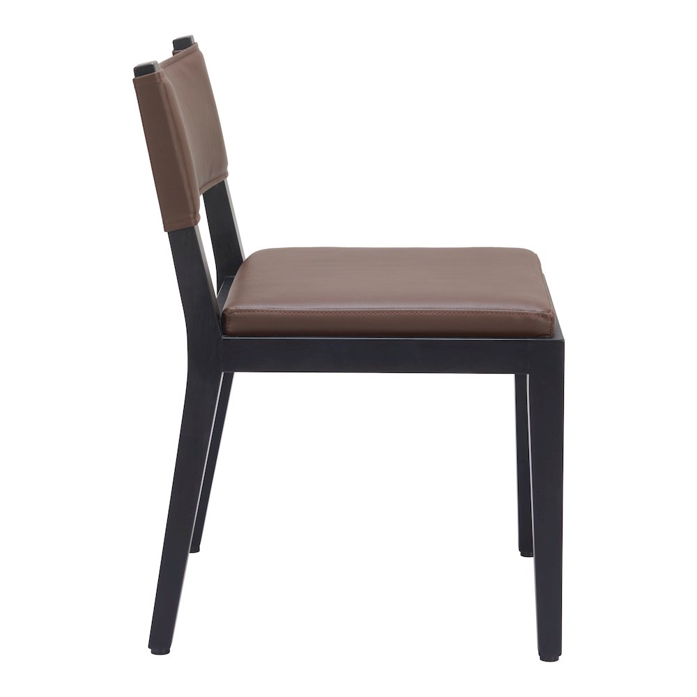 Roxas Dining Chair (Set of 2) Brown. Picture 2