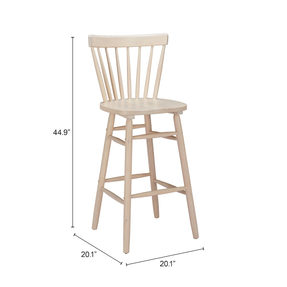 Tyce Barstool (Set of 2) Natural. Picture 7